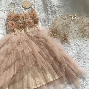 Tutu Du Monde dress girls size 6-7 with shawl